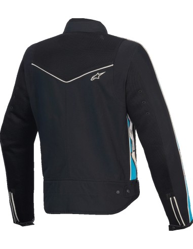 Chaqueta Alpinestars Stella T-Dyno Air | Negro-azul claro-marfil