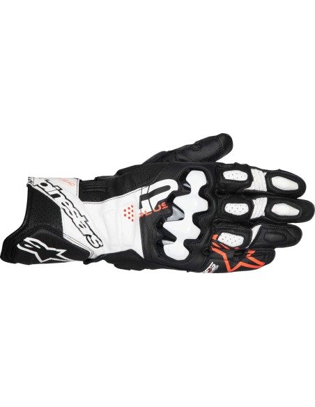 Guantes Alpinestars GP Plus R V3 | Negro-blanco-rojo fluor