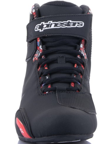 Zapatillas Alpinestars Sektor FQ20 | Negro y rojo brillo
