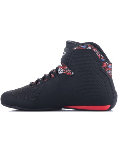 Zapatillas Alpinestars Sektor FQ20 | Negro y rojo brillo