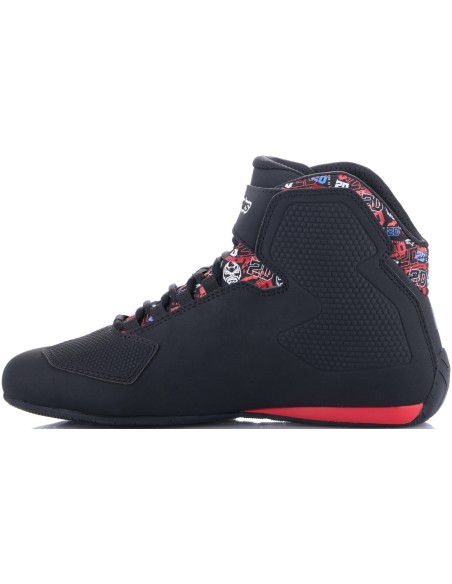 Zapatillas Alpinestars Sektor FQ20 | Negro y rojo brillo