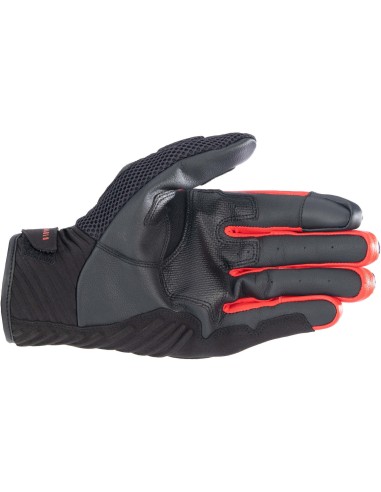 Guantes Alpinestars SMX-1 Air V2 Monster | Negro-azul-rojo brillo-verde