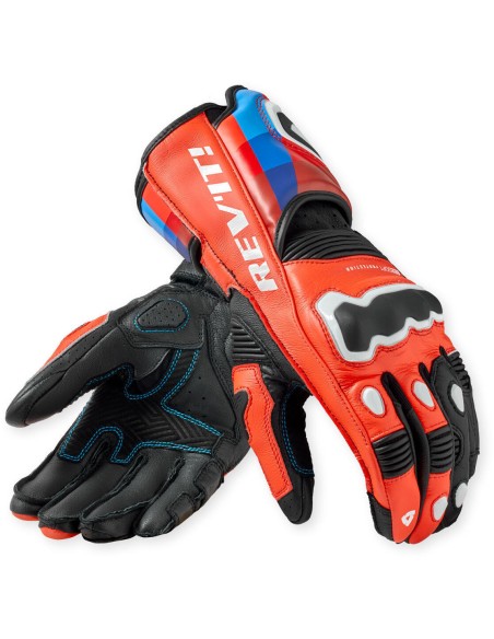 Guantes Revit Quantum 3 | Rojo neón y azul