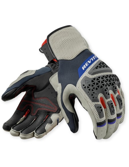 Guantes Revit Sand 5 | Plata y rojo