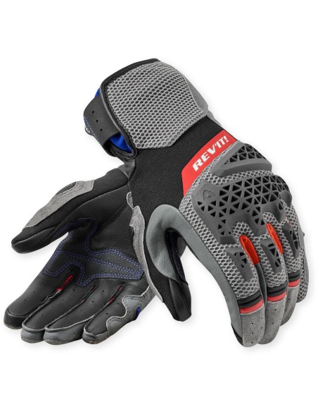 Guantes Revit Sand 5 Ladies | Gris y rojo