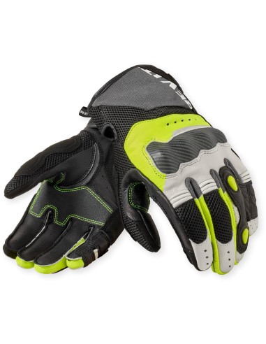 Guantes Revit Blaze | Gris claro y amarillo fluor
