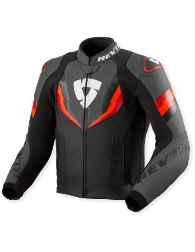 Chaqueta Revit Quantum 3 | Negro y rojo neón