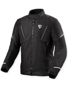 Chaqueta Revit Undulate H2O | Negro y blanco