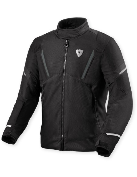 Chaqueta Revit Undulate H2O | Negro y blanco