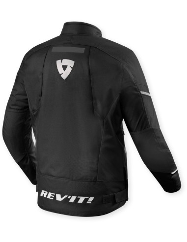 Chaqueta Revit Undulate H2O | Negro y blanco