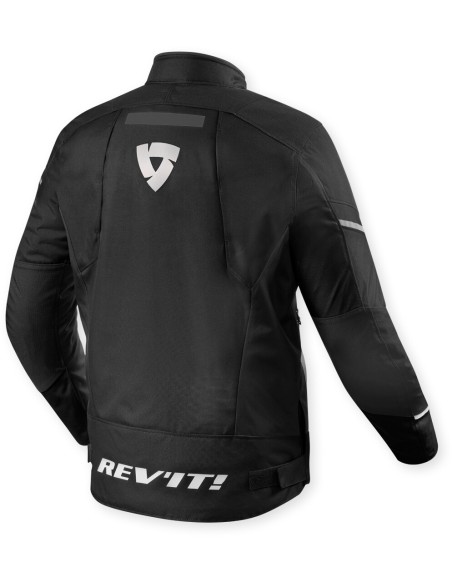 Chaqueta Revit Undulate H2O | Negro y blanco