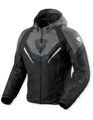 Chaqueta Revit Quantum 3 H2O | Negro y gris