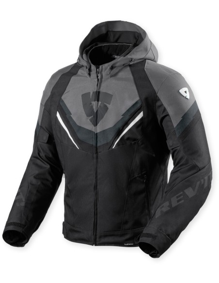 Chaqueta Revit Quantum 3 H2O | Negro y gris