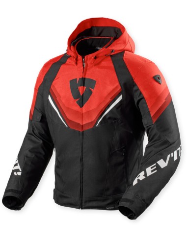 Chaqueta Revit Quantum 3 H2O | Negro y rojo