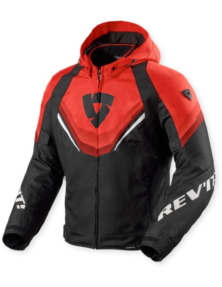 Chaqueta Revit Quantum 3 H2O | Negro y rojo