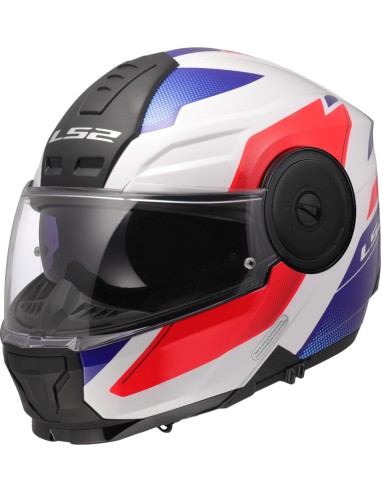 Casco LS2 Scope II Duria | Blanco-azul-rojo