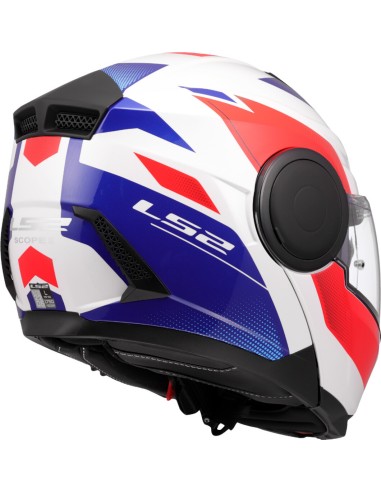 Casco LS2 Scope II Duria | Blanco-azul-rojo