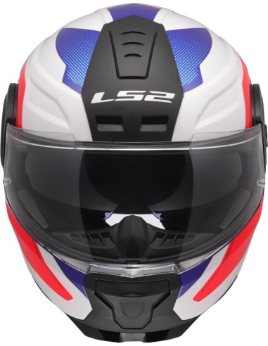 Casco LS2 Scope II Duria | Blanco-azul-rojo