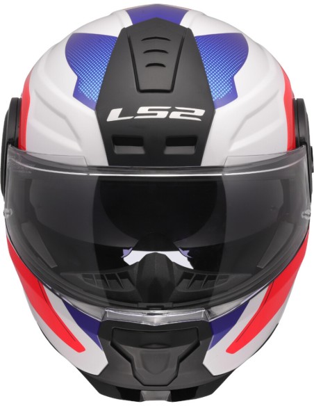 Casco LS2 Scope II Duria | Blanco-azul-rojo