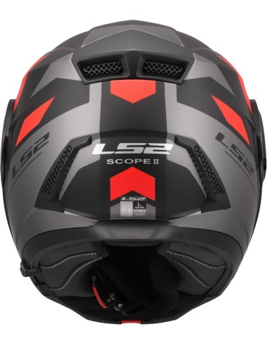 Casco LS2 Scope II Duria | Mate-Negro y rojo