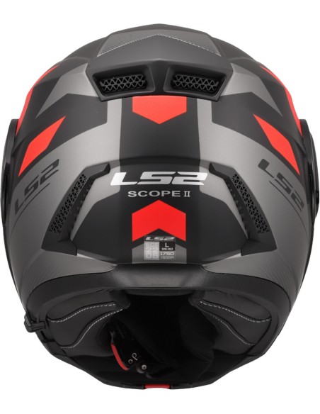 Casco LS2 Scope II Duria | Mate-Negro y rojo