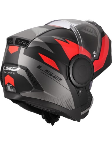 Casco LS2 Scope II Duria | Mate-Negro y rojo