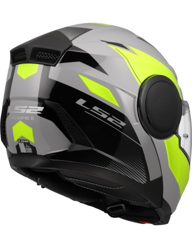 Casco LS2 Scope II Duria | Gris y amarillo fluor