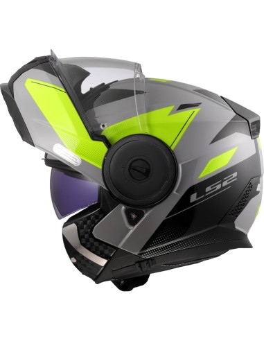 Casco LS2 Scope II Duria | Gris y amarillo fluor