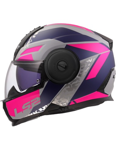Casco LS2 Scope II Oxyd | Mate-Gris-azul-púrpura