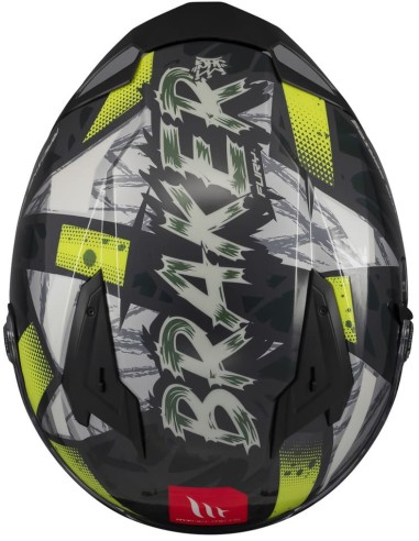 Casco MT Braker SV Fury | C6 brillo