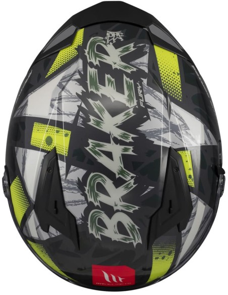 Casco MT Braker SV Fury | C6 brillo