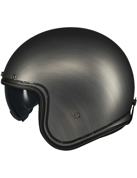 Casco MT Le Mans 2 SV S Scratched Chrome | A2 mate