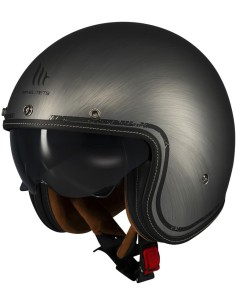 Casco MT Le Mans 2 SV S Scratched Chrome | A2 mate 2