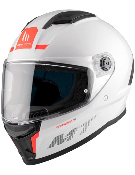 Casco MT Stinger 2 Solid | Blanco perla