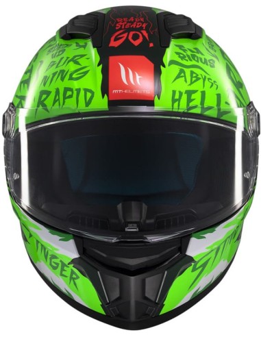 Casco MT Stinger 2 Ardent | C6 fluor brillo