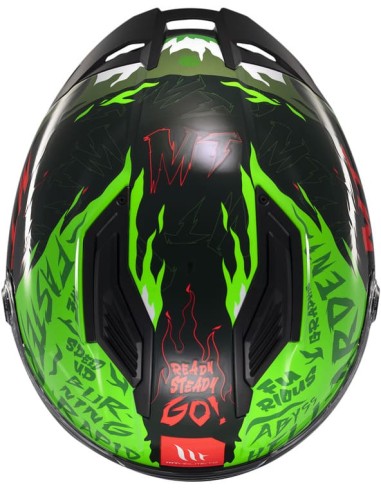 Casco MT Stinger 2 Ardent | C6 fluor brillo