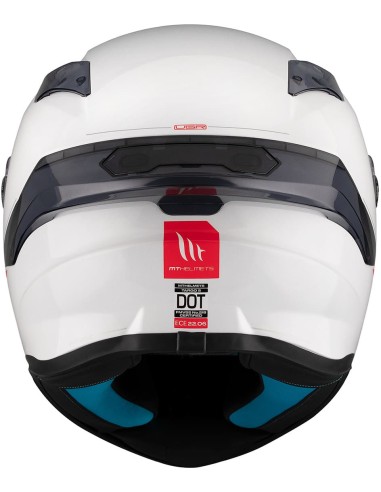 Casco MT Targo S Solid | Blanco perla