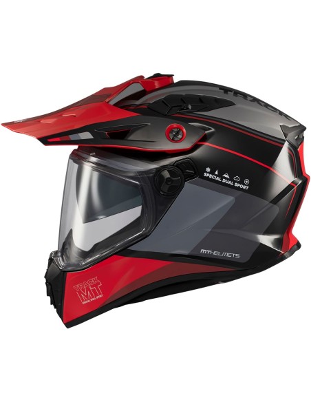 Casco MT Track SV Aries | B5 brillo