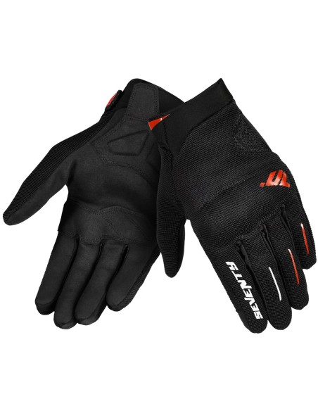 Guantes Seventy Degrees SD-C40 Asphalt | Negro y rojo