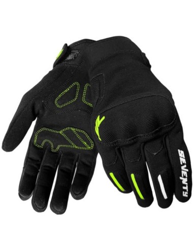 Guantes Seventy Degrees SD-C42 Asphalt | Negro y amarillo fluor