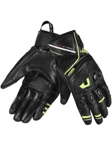 Guantes Seventy Degrees SD-N30 Mugello | Negro y amarillo fluor