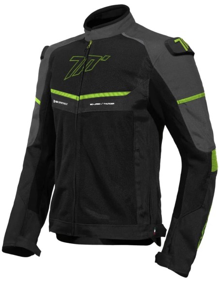 Chaqueta Seventy Degrees SD-JR60 Thunder | Negro-gris-amarillo fluor