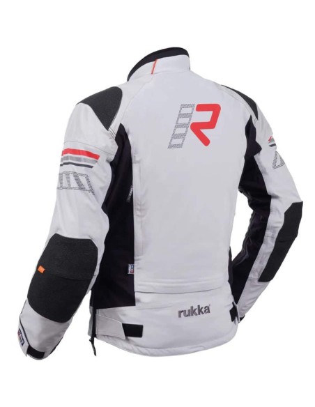 Chaqueta Rukka Armatou-R | Gris claro y negro