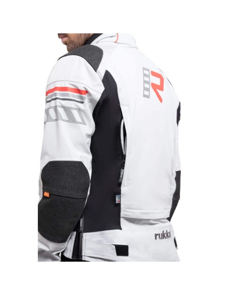 Chaqueta Rukka Armatou-R | Gris claro y negro