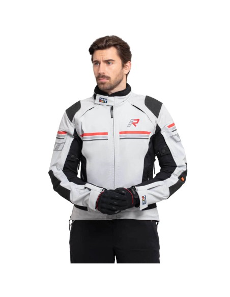 Chaqueta Rukka Armatou-R | Gris claro y negro