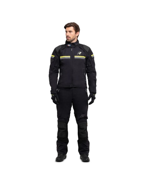 Chaqueta Rukka Armatou-R | Negro y amarillo fluor