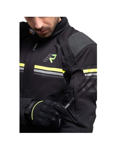 Chaqueta Rukka Armatou-R | Negro y amarillo fluor