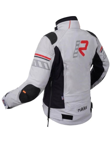Chaqueta Rukka Armatou-R Mujer | Gris claro y negro