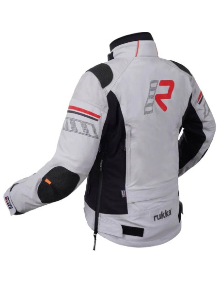 Chaqueta Rukka Armatou-R Mujer | Gris claro y negro