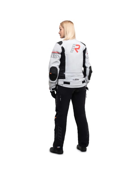 Chaqueta Rukka Armatou-R Mujer | Gris claro y negro
